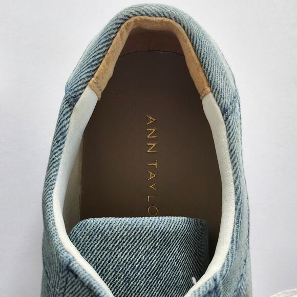 Ann Taylor Denim Sneakers Size 6.5 M - Picture 4 of 6